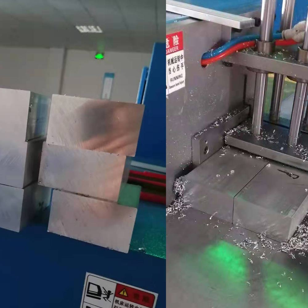 【無錫】用上半自動切鋁機SDY-B400L對比帶鋸床提高效率，提高產(chǎn)品光潔面