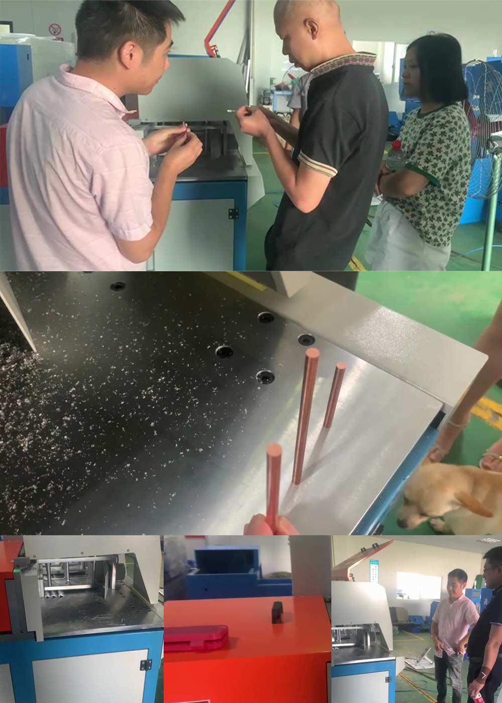 歡迎客戶來我司試切全封閉分離式切鋁機，洽談合作