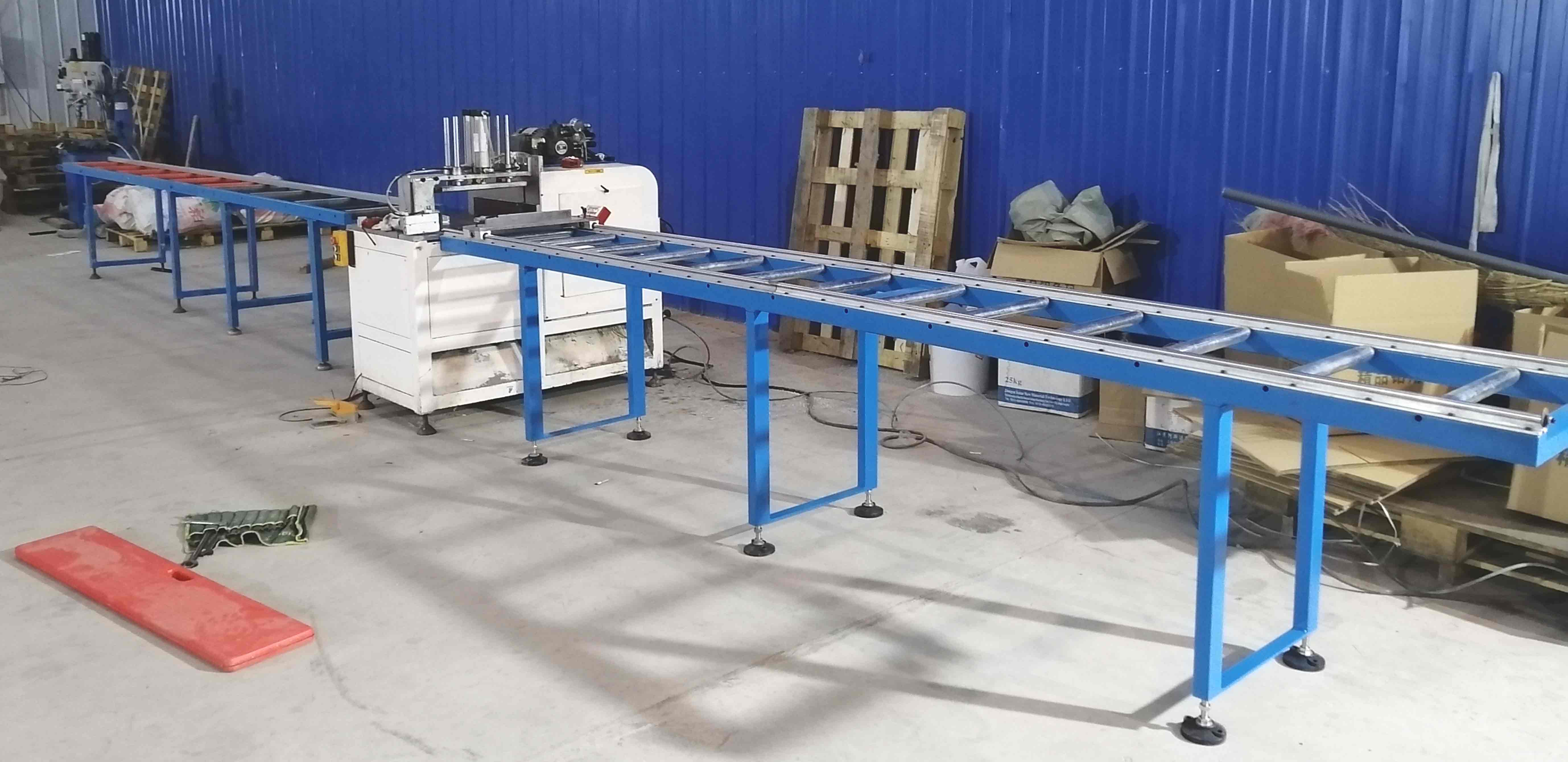 鋁型材下料如果尺寸較長，使用半自動切鋁機(jī)SDY-B500非常適合